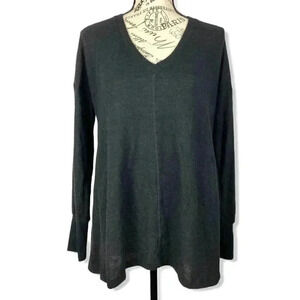 NWOT- Gibson black v neck sweater- XS